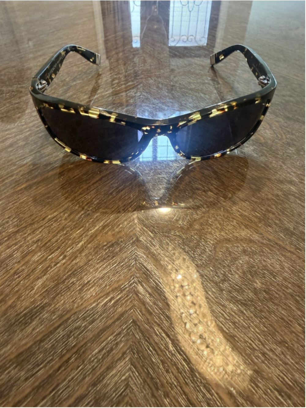 Givenchy Shield Wrap Sunglasses Tortoise Brown Frame